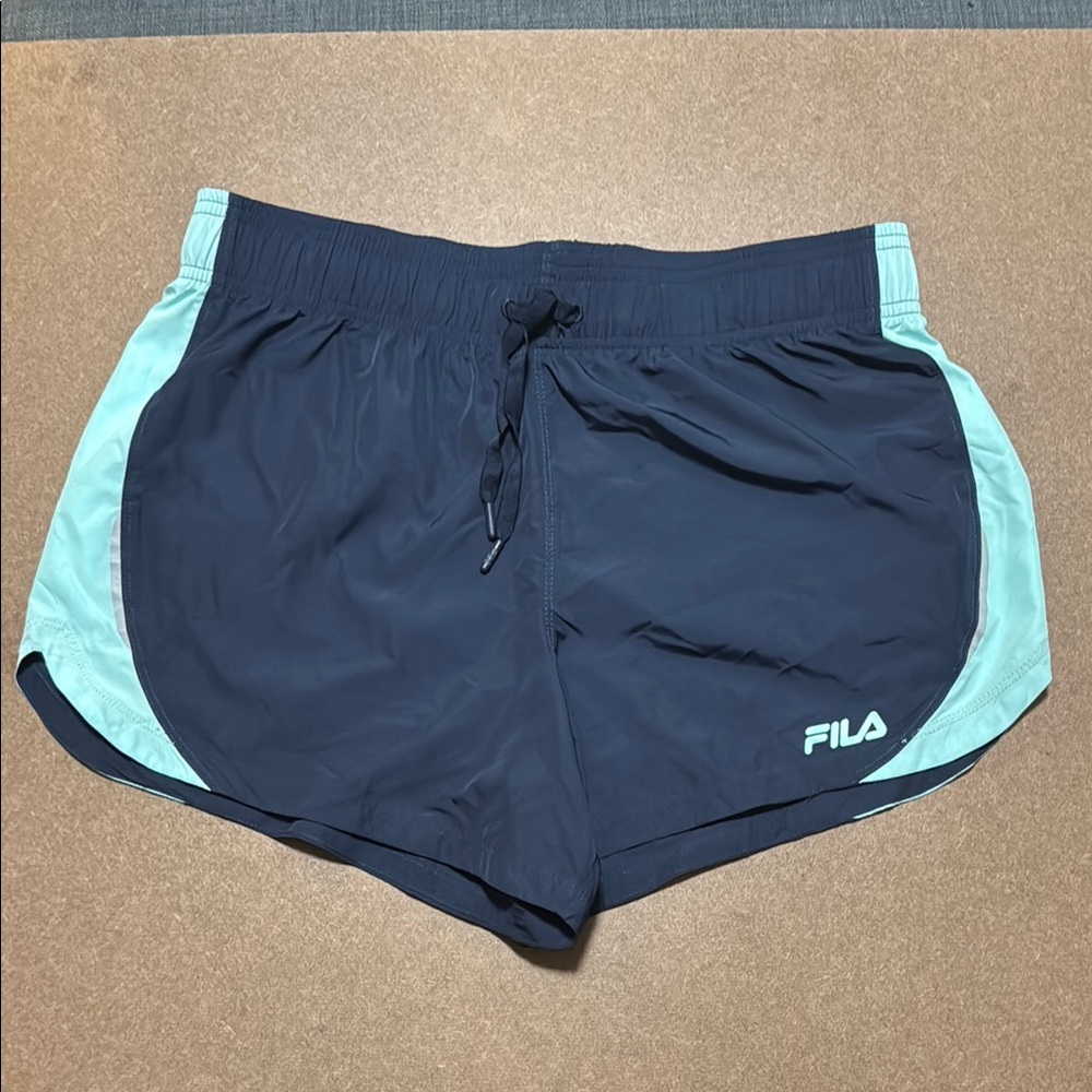Fila Shorts Women's Navy Blue Athletic Shorts with Elastic Waistband M